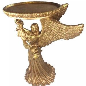 Gold Angel Winged Decorative Stand